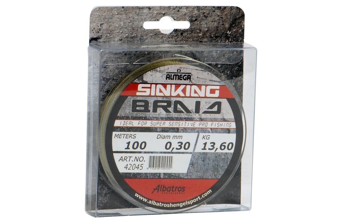 ALMEGA SINKING BRAID 0.12MM 100M