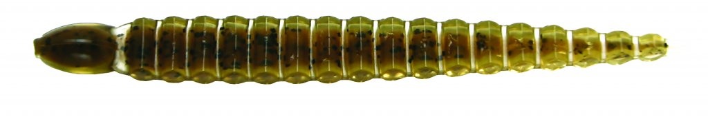 CUSTOM LEECH 3" -101C KLEUR GREEN PUMPKIN PP.