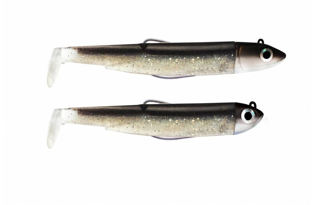 BLACK MINNOW DOUBLE COMBO SHORE 3 GRAM TROUT SPECIAL OFF SHORE 6GR TROUT SPECIAL