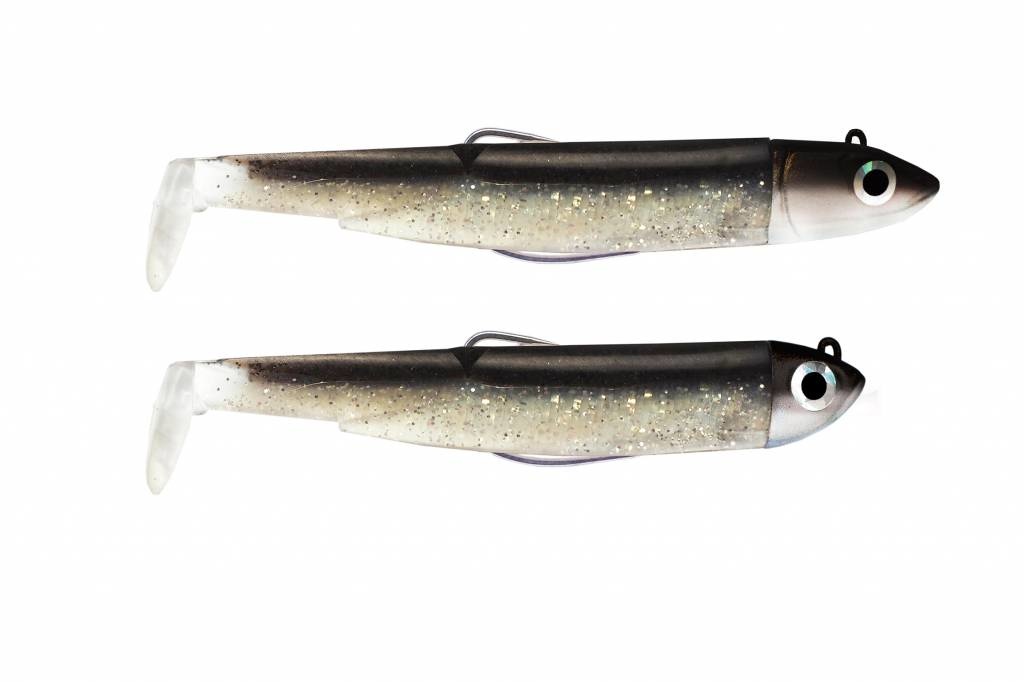 BLACK MINNOW DOUBLE COMBO SHORE 3 GRAM TROUT SPECIAL OFF SHORE 6GR TROUT SPECIAL