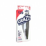 CRAZY SAND EEL 120 DOUBLE COMBO OFF SHORE KAKI BODY + 15 GRAM JIGHEAD