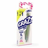 CRAZY SAND EEL 100 COMBO SHORE PEARL GREEN + 5 GRAM JIGHEAD PEARL GREEN + EXTRA BODY