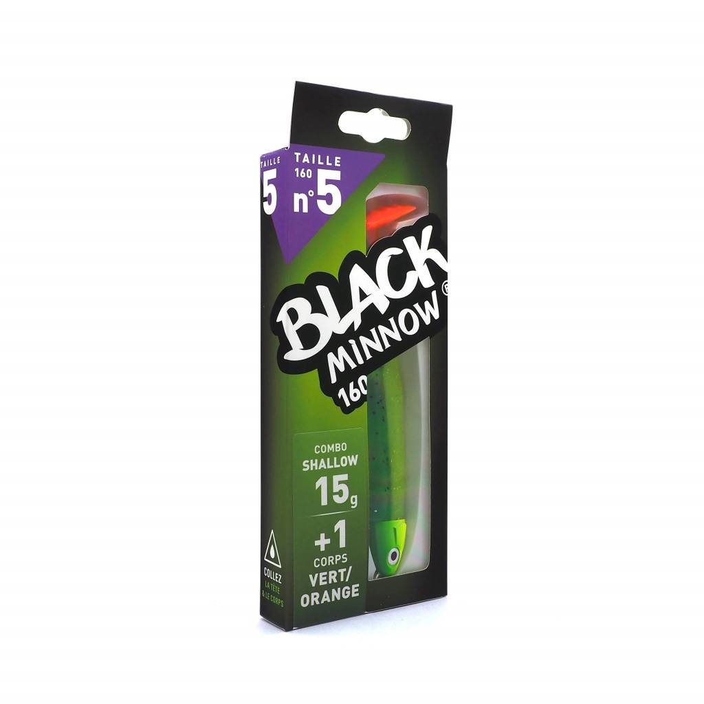 BLACK MINNOW COMBO SHALLOW 6 GRAM GREEN/ORANGE + ORANGE/YELLOW BODY