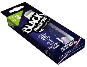 BLACK MINNOW 120 COMBO OFF SHORE 25 GRAM ELECTRIC BLUE + LURE BODY ELECTRIC BLUE