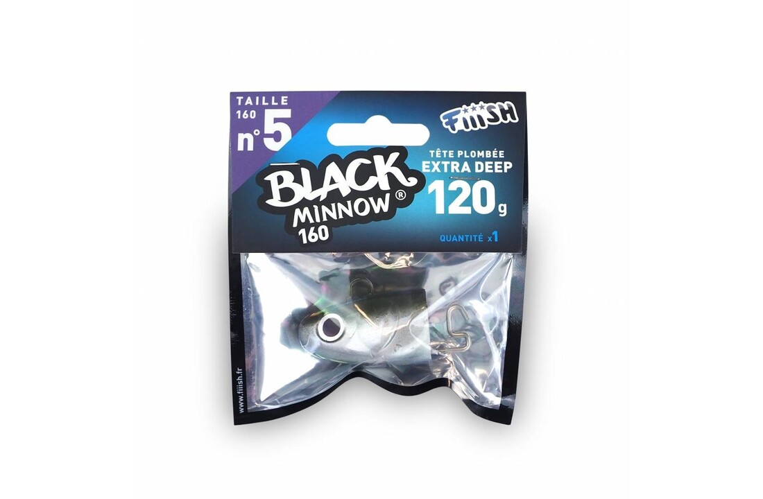 BLACK MINNOW 160 JIGHEAD EXTRA DEEP 120 GRAM KAKI
