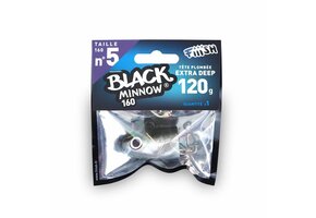 BLACK MINNOW 160 JIGHEAD EXTRA DEEP 120 GRAM KAKI
