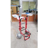 BEACH TROLLY ROOD MET BAKKEN EN 2 ONDERLIJNEN KAMMEN