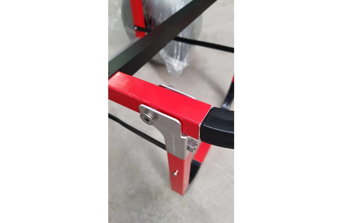 BEACH TROLLY ROOD MET BAKKEN EN 2 ONDERLIJNEN KAMMEN