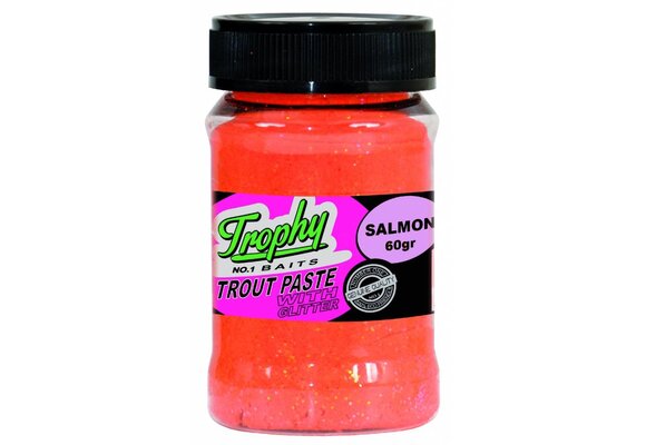 TROPHY NO.1 BAITS TROUT PASTE SALMON/ORANGE 60 GRAM
