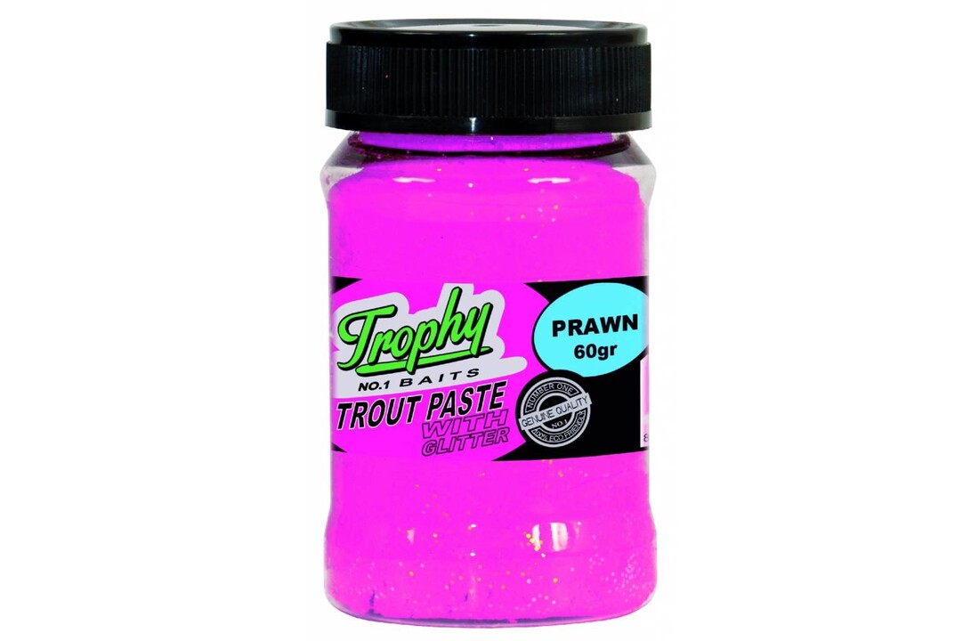 TROPHY NO.1 BAITS TROUT PASTE PRAWN/PINK 60 GRAM