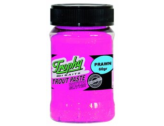 TROPHY NO.1 BAITS TROUT PASTE PRAWN/PINK 60 GRAM