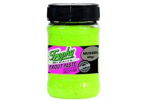 TROPHY NO.1 BAITS TROUT PASTE MUSSEL/CHARTREUSE 60 GRAM
