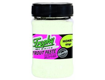 TROPHY NO.1 BAITS TROUT PASTE HONEY/WHITE 60 GRAM