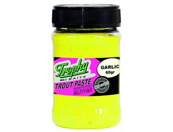 TROPHY NO.1 BAITS TROUT PASTE GARLIC/YELLOW 60 GRAM