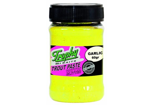 TROPHY NO.1 BAITS TROUT PASTE GARLIC/YELLOW 60 GRAM