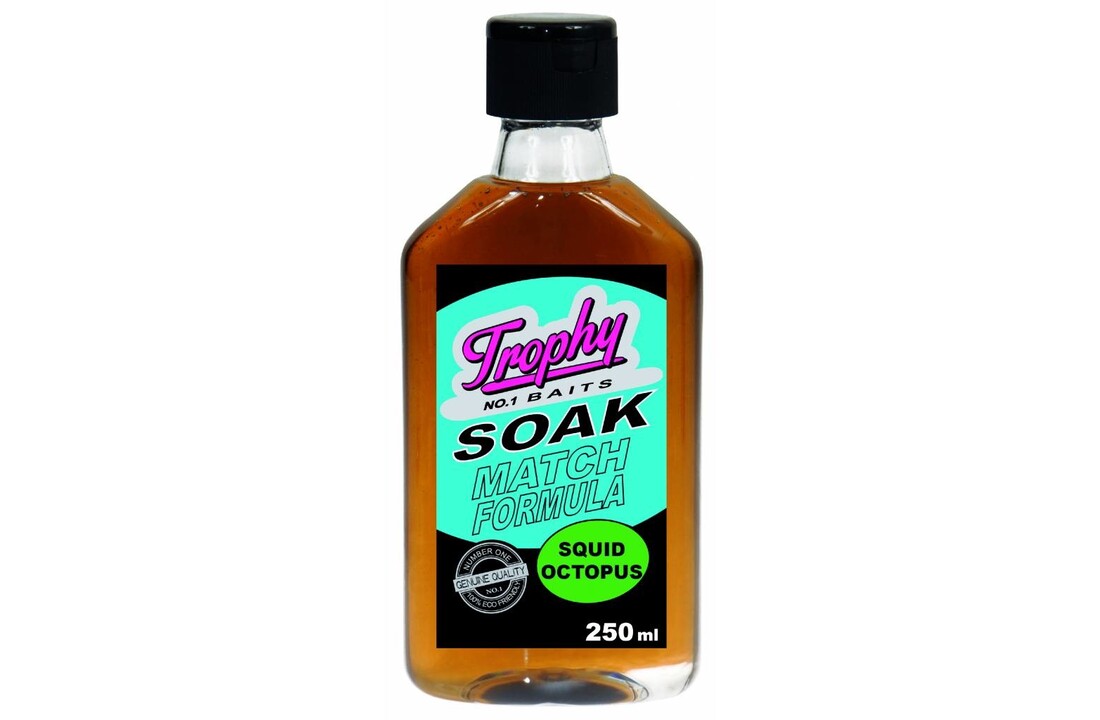TROPHY NO.1 BAITS SOAK SQUID OCTOPUS 250ML