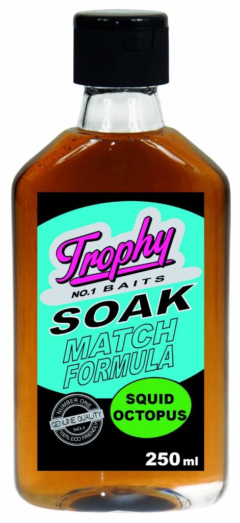 TROPHY NO.1 BAITS SOAK SQUID OCTOPUS 250ML