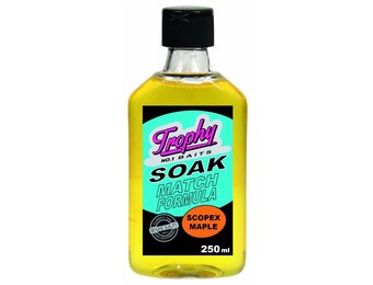 TROPHY NO.1 BAITS SOAK SCOPEX MAPLE 250ML