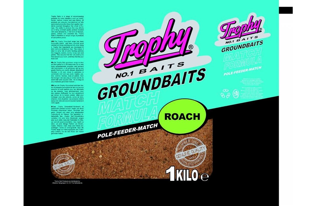 TROPHY NO.1 BAITS GROUNDBAIT ROACH 1KG