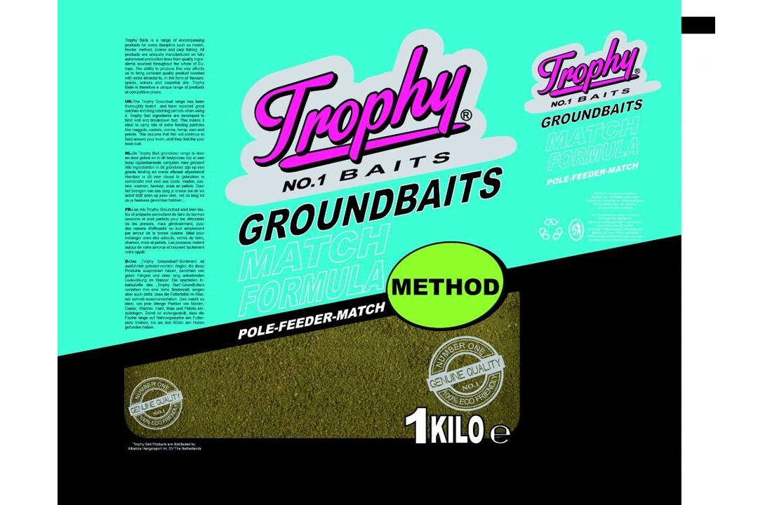 TROPHY NO.1 BAITS GROUNDBAIT METHOD 1KG