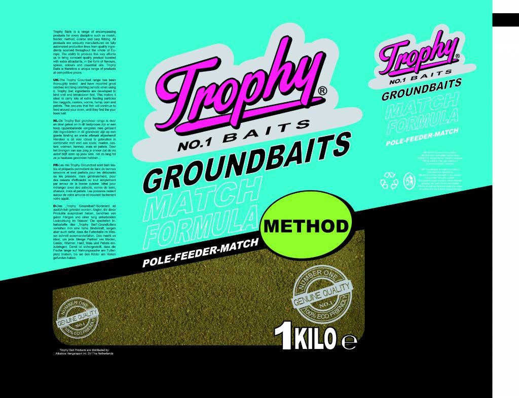TROPHY NO.1 BAITS GROUNDBAIT METHOD 1KG