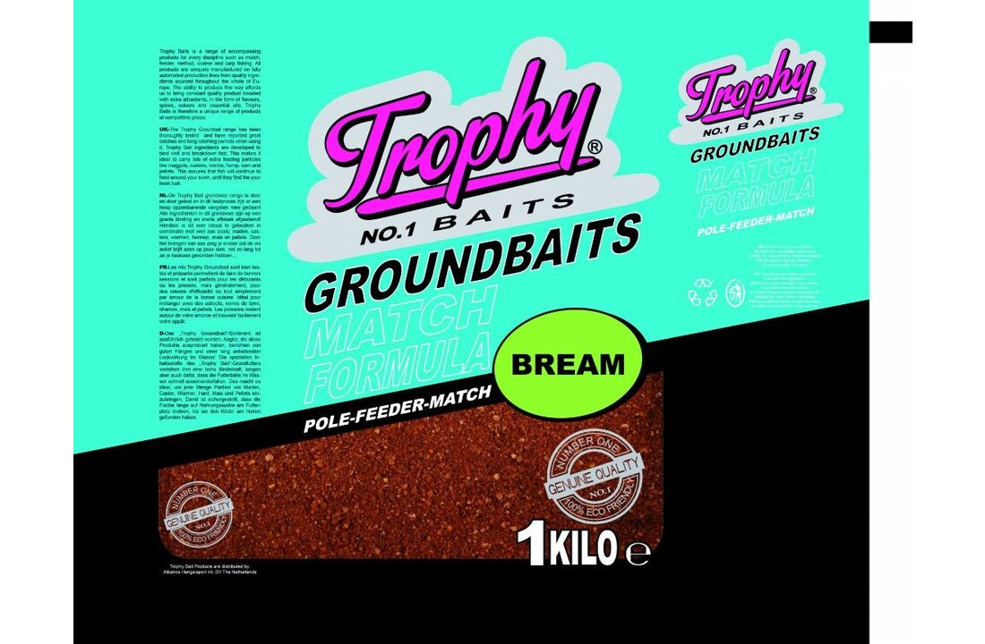 TROPHY NO.1 BAITS GROUNDBAIT BREAM 1KG