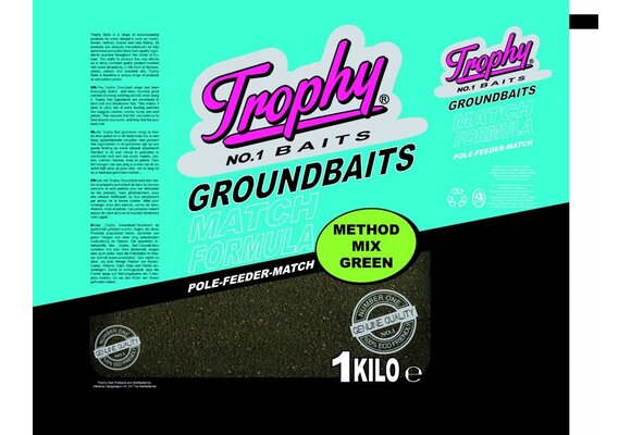 TROPHY NO.1 BAITS METHOD MIX GREEN 1KG