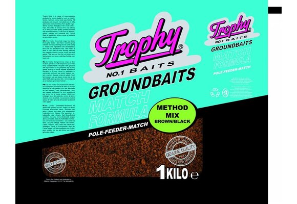 TROPHY NO.1 BAITS METHOD MIX BROWN/BLACK 1KG