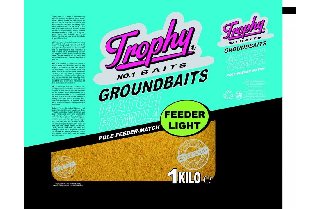 TROPHY NO.1 BAITS GROUNDBAIT FEEDER LIGHT 1KG