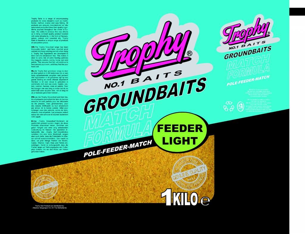 TROPHY NO.1 BAITS GROUNDBAIT FEEDER LIGHT 1KG