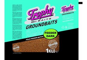 TROPHY NO.1 BAITS GROUNDBAIT FEEDER DARK 1KG