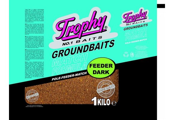 TROPHY NO.1 BAITS GROUNDBAIT FEEDER DARK 1KG