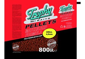 TROPHY NO.1 BAITS RED KRILL 4.5MM PELLETS 800 GRAM