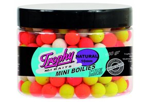 TROPHY NO.1 BAITS MINI BOILIES 10MM NATURAL 100 GRAM