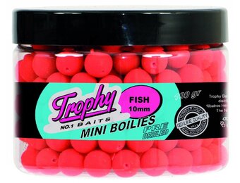 TROPHY NO.1 BAITS MINI BOILIES 10MM FISH 100 GRAM