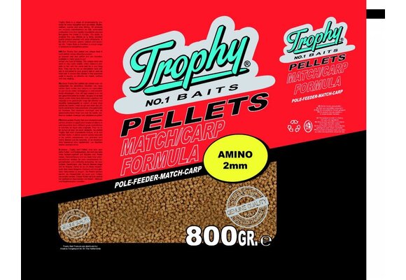 TROPHY NO.1 BAITS AMINO 2MM PELLETS 800 GRAM