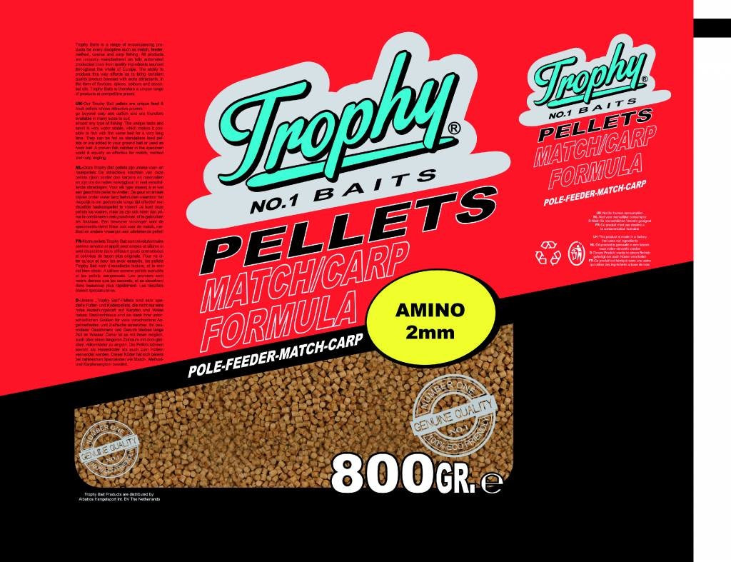 TROPHY NO.1 BAITS AMINO 2MM PELLETS 800 GRAM