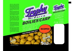 TROPHY NO.1 BAITS BOILIES 15MM SCOPEX 1KG
