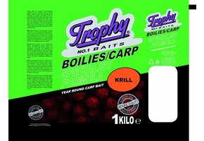 TROPHY NO.1 BAITS BOILIES 15MM KRILL 1KG