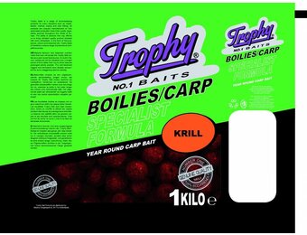 TROPHY NO.1 BAITS BOILIES 15MM KRILL 1KG