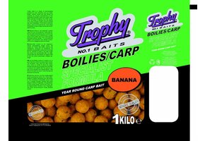 TROPHY NO.1 BAITS BOILIES 15MM BANANA 1KG