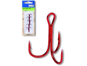 TOPIC TREBLE HOOK #2 RED P/5