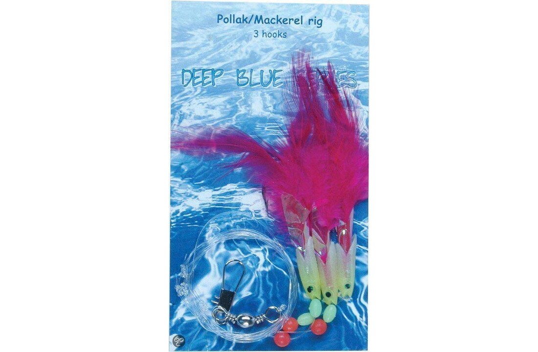 POLLACK/MACKEREL RIG 3 HKS PINK #3/0
