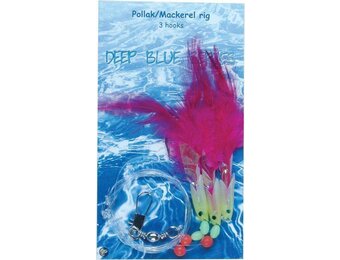 POLLACK/MACKEREL RIG 3 HKS PINK #3/0