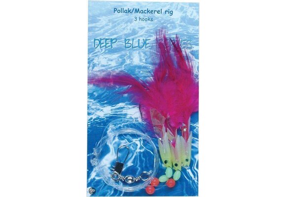 POLLACK/MACKEREL RIG 3 HKS PINK #3/0