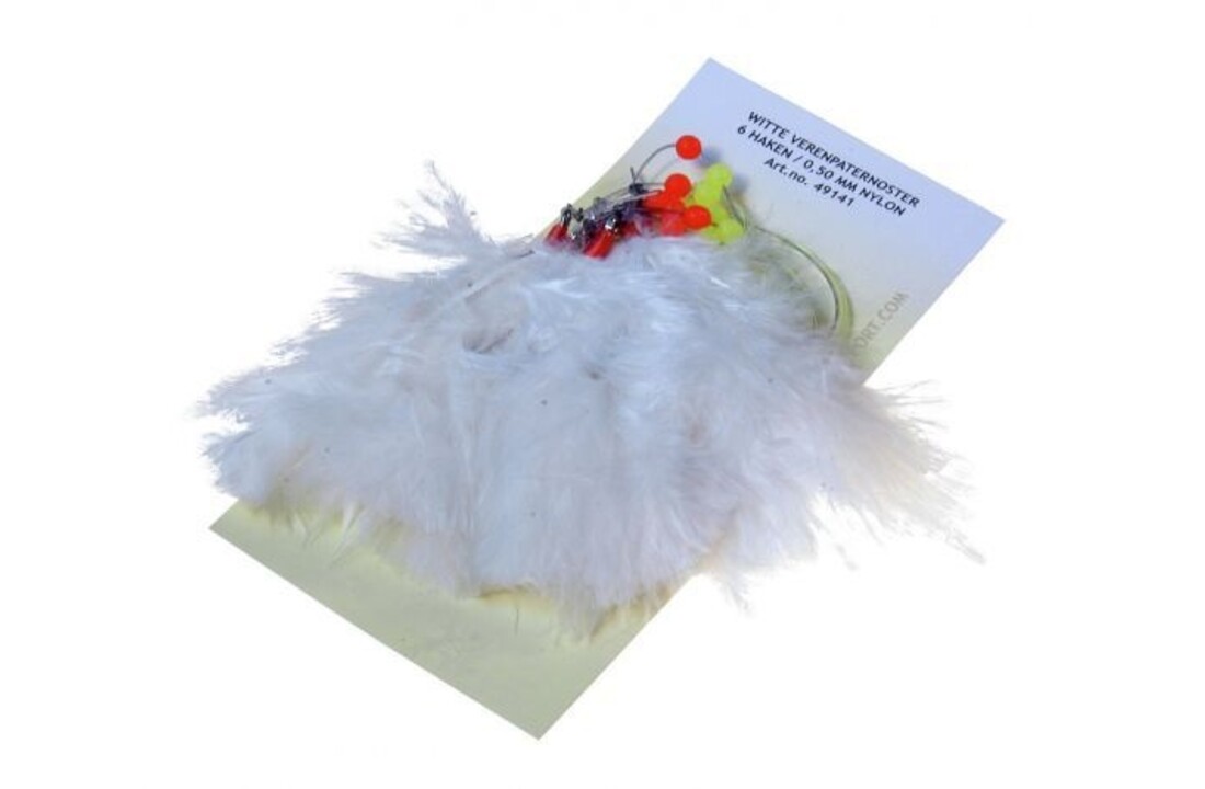 VERENPATERNOSTER 6 HAKEN NR 1/0 WIT