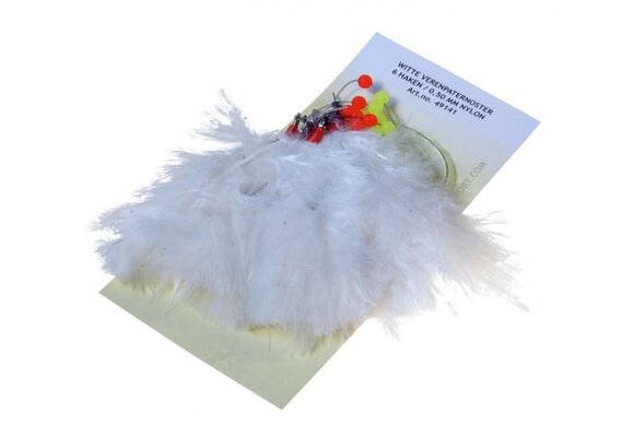 VERENPATERNOSTER 6 HAKEN NR 1/0 WIT