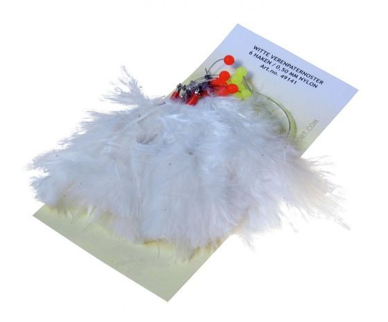 VERENPATERNOSTER 6 HAKEN NR 1/0 WIT