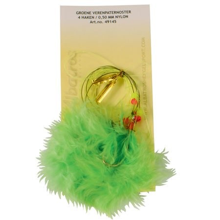 VERENPATERNOSTER 4 HAKEN NR 1/0 GROEN