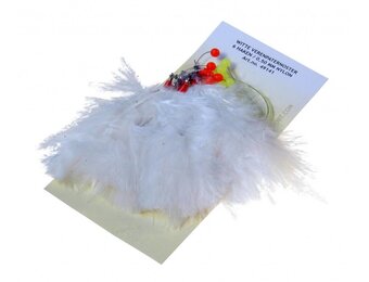 VERENPATERNOSTER 4 HAKEN NR 1/0 WIT